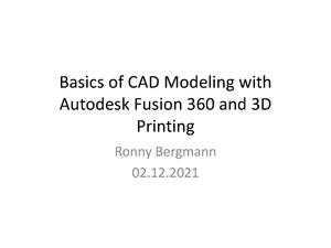 Ronny's pdf presentation of 3D printing